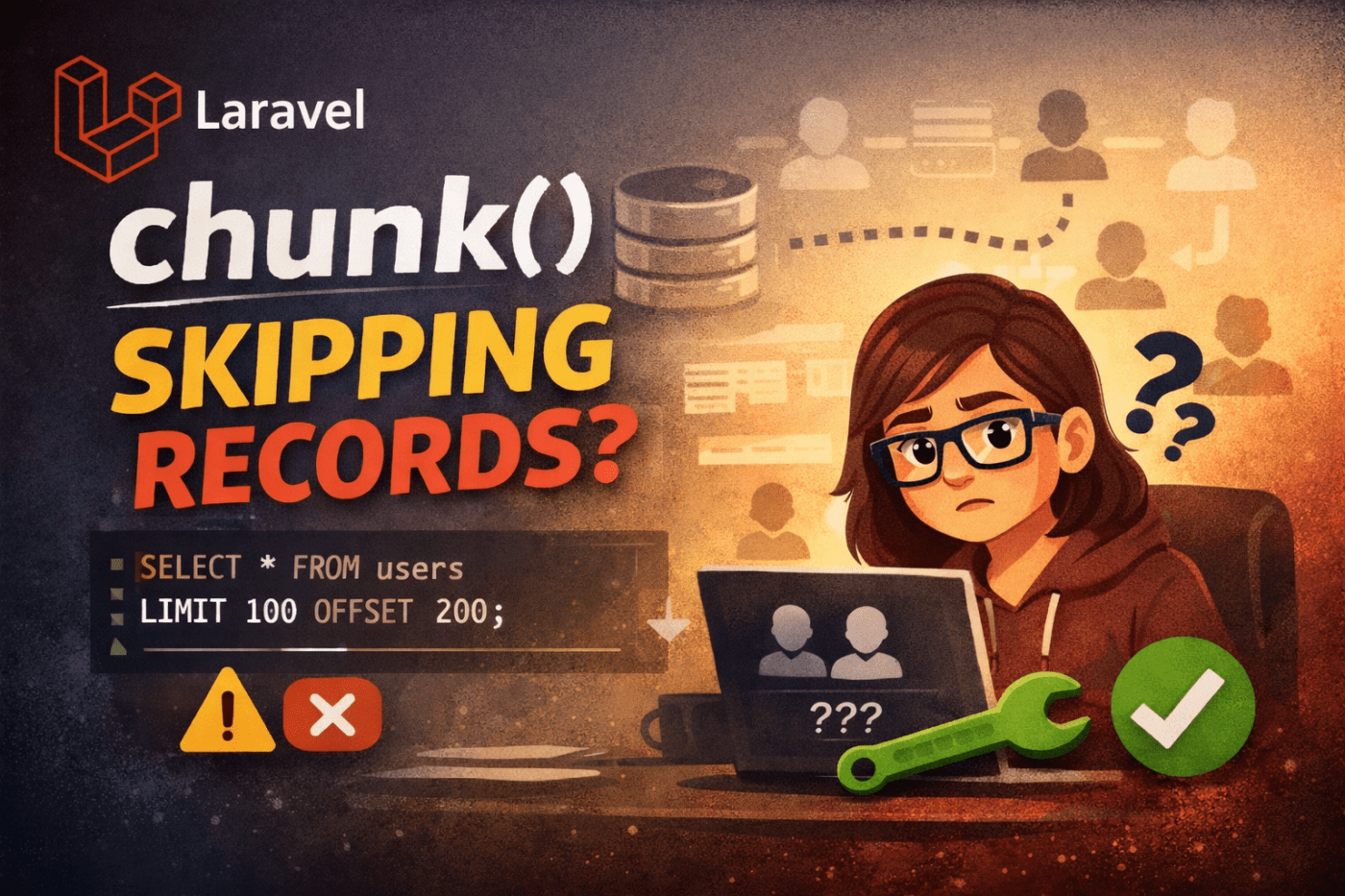 Laravel chunk() Skipping Records? Here’s the Real Fix